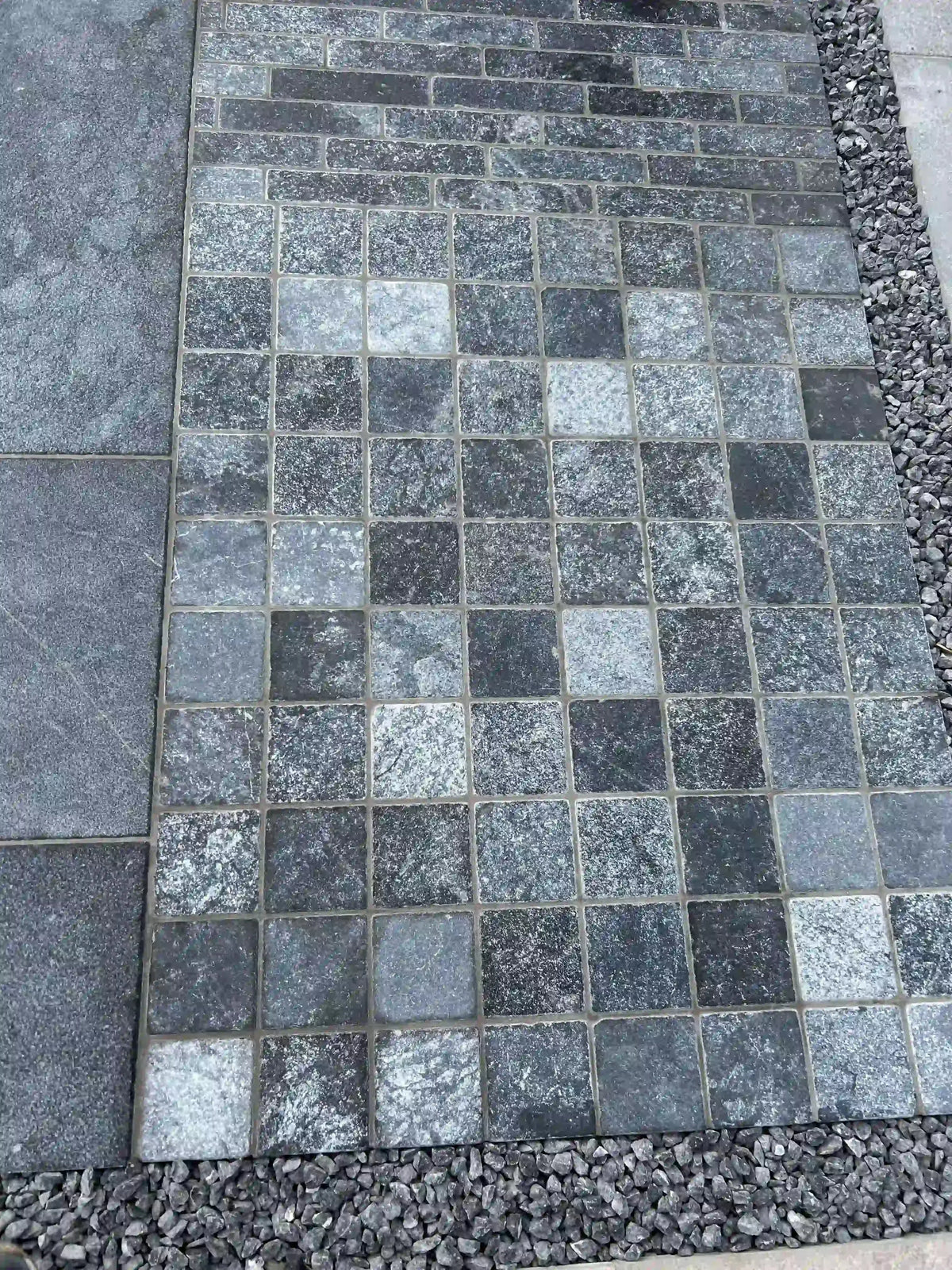 Pavé en Pierre Bleue OCEAN BLUE Minéral pierre naturelle