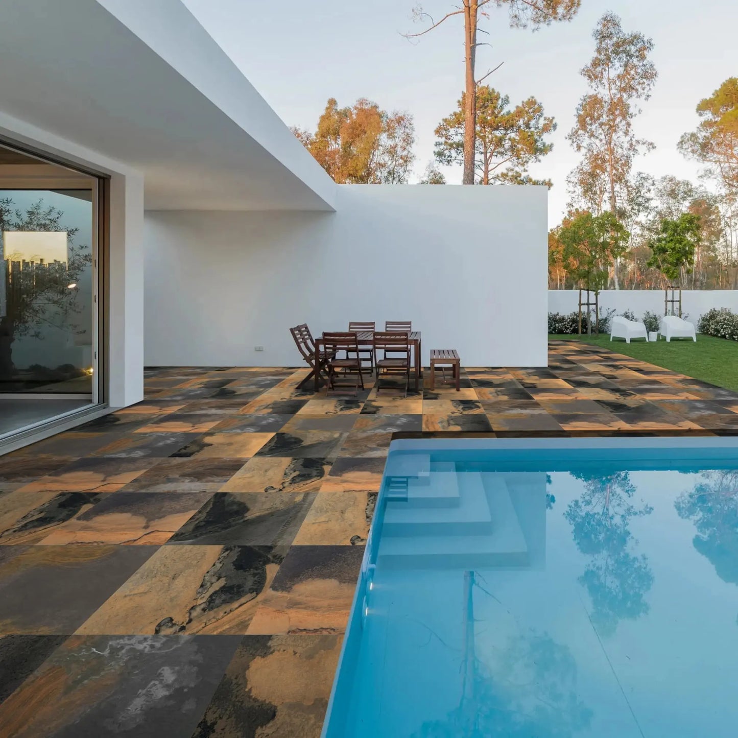 Carrelage extérieur effet ARIZONA - 60 x 60 x 2 cm Minéral Naturstein