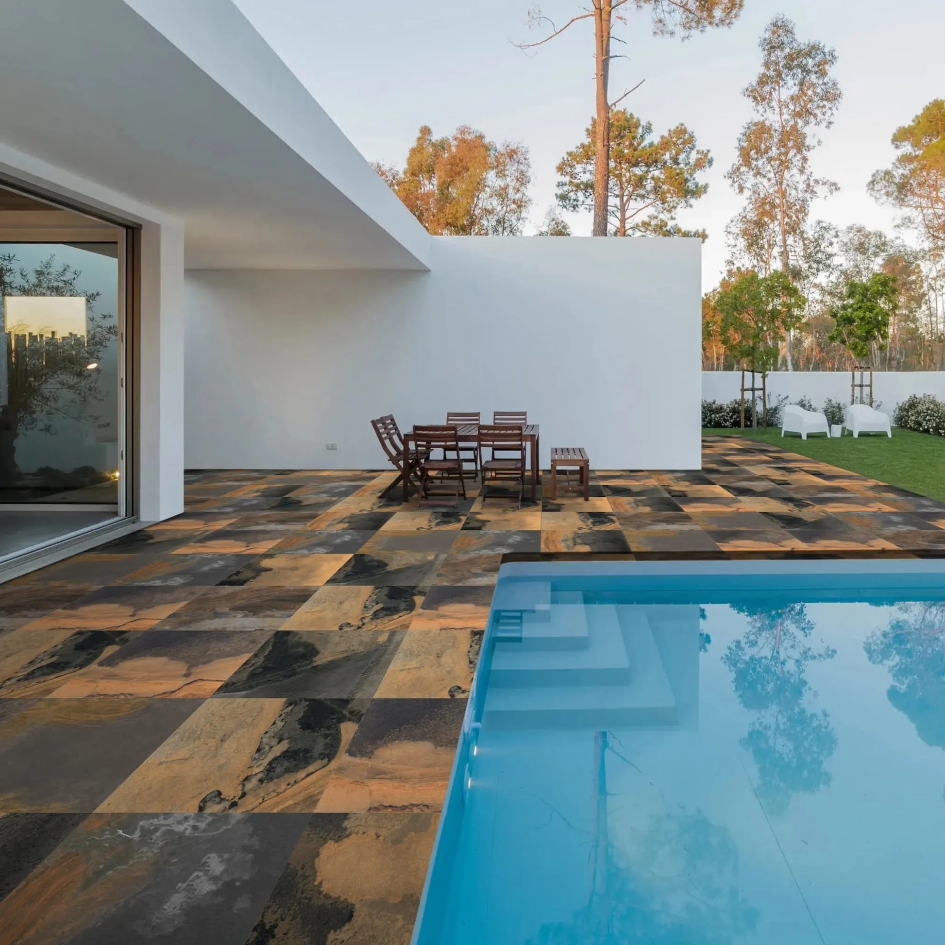 Carrelage extérieur effet ARIZONA - 60 x 60 x 2 cm Minéral Naturstein