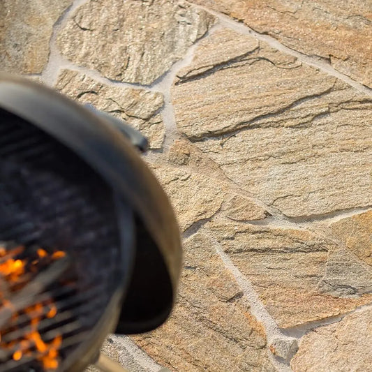 Opus Incertum en GNEISS BEIGE - Minéral Pierre Naturelle