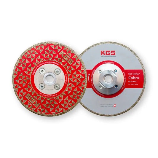 Disque diamanté KGS SWIFLEX COBRA 2.0 ⌀ 125mm - M14 Minéral pierre naturelle