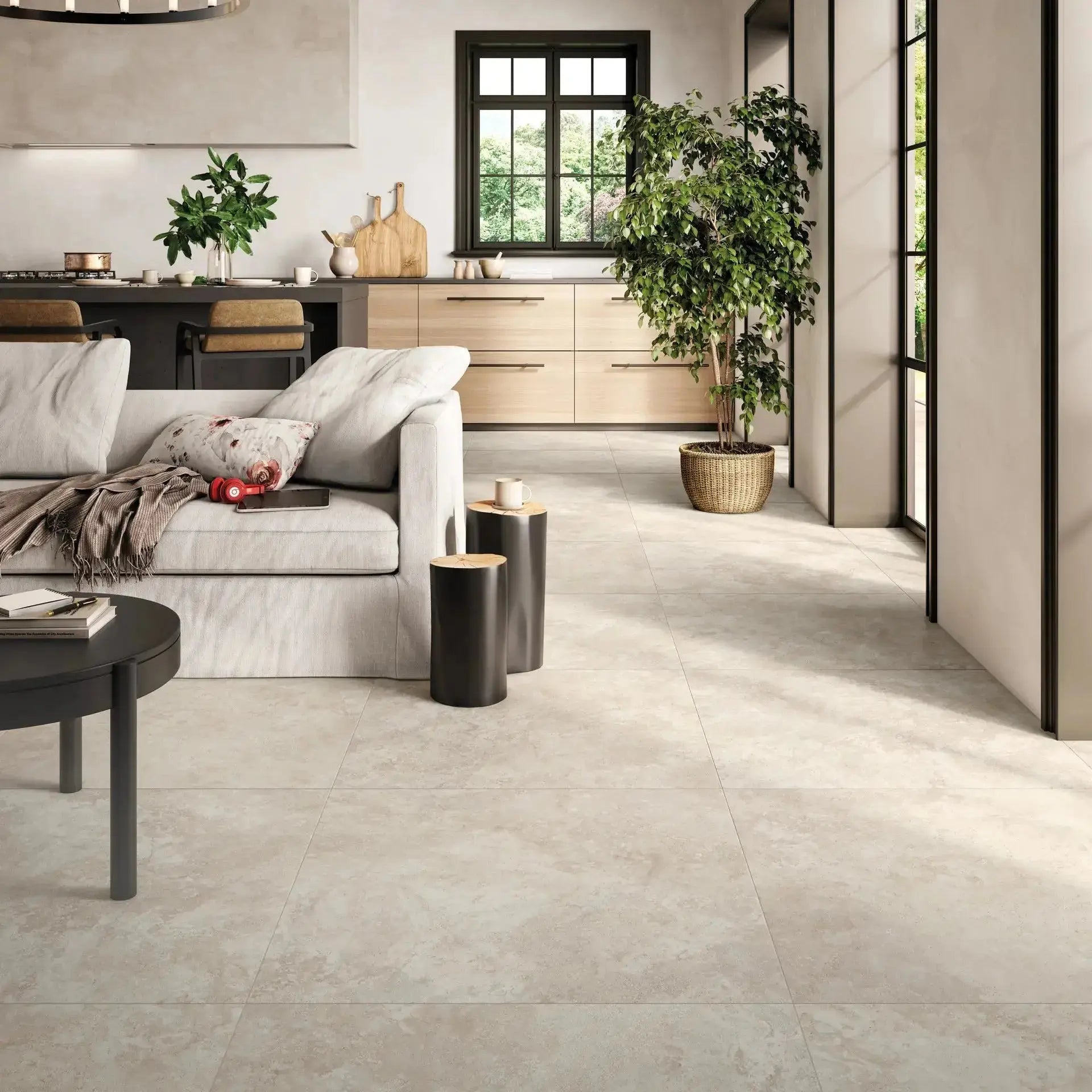 Keramik aussen effet TRAVERTIN LIGHT CROSS - 2 cm Minéral Naturstein