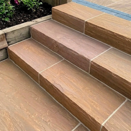 Marche bloc en grès DORATO Minéral pierre naturelle