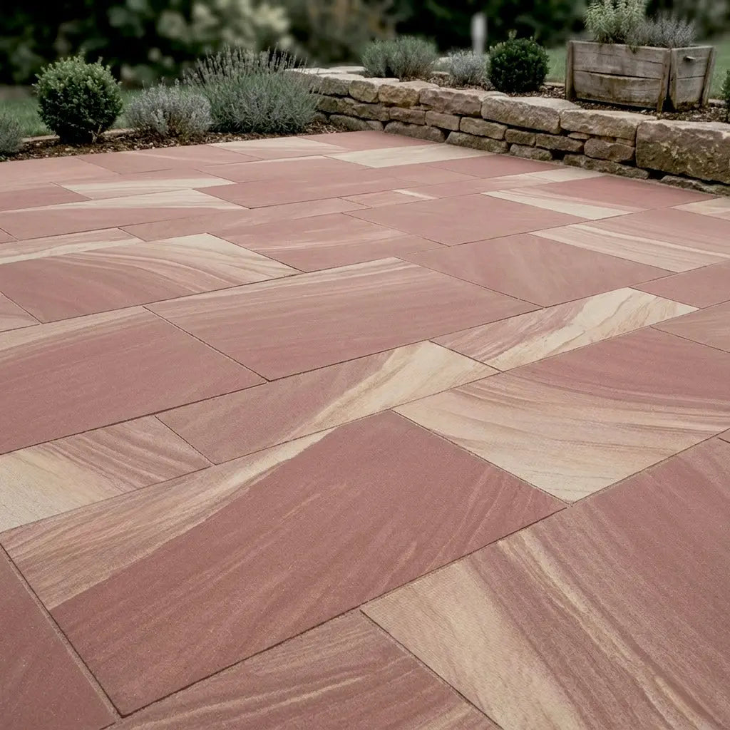 Bodenplatte Sandstein DES VOSGES Rouge Bigarré Minéral Naturstein