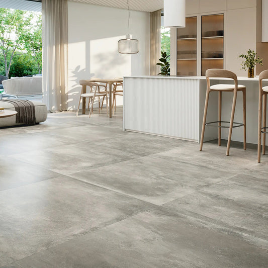 Carrelage effet béton PEARL - 60 x 60 cm Minéral pierre naturelle