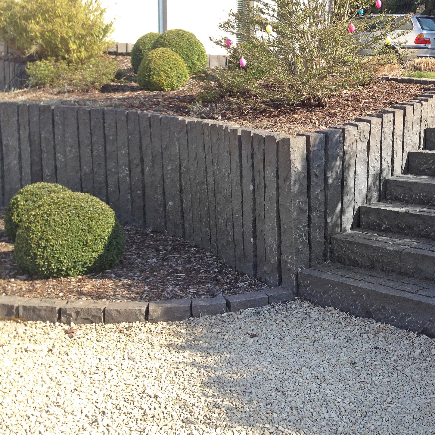 Palisade SUPER BLACK BASALT gespalten