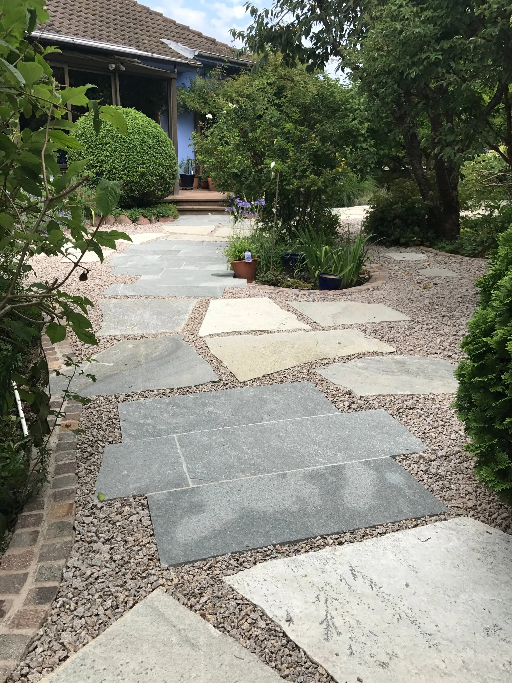 Pas japonais géant en QUARTZITE ADRIATICO - Minéral Pierre Naturelle