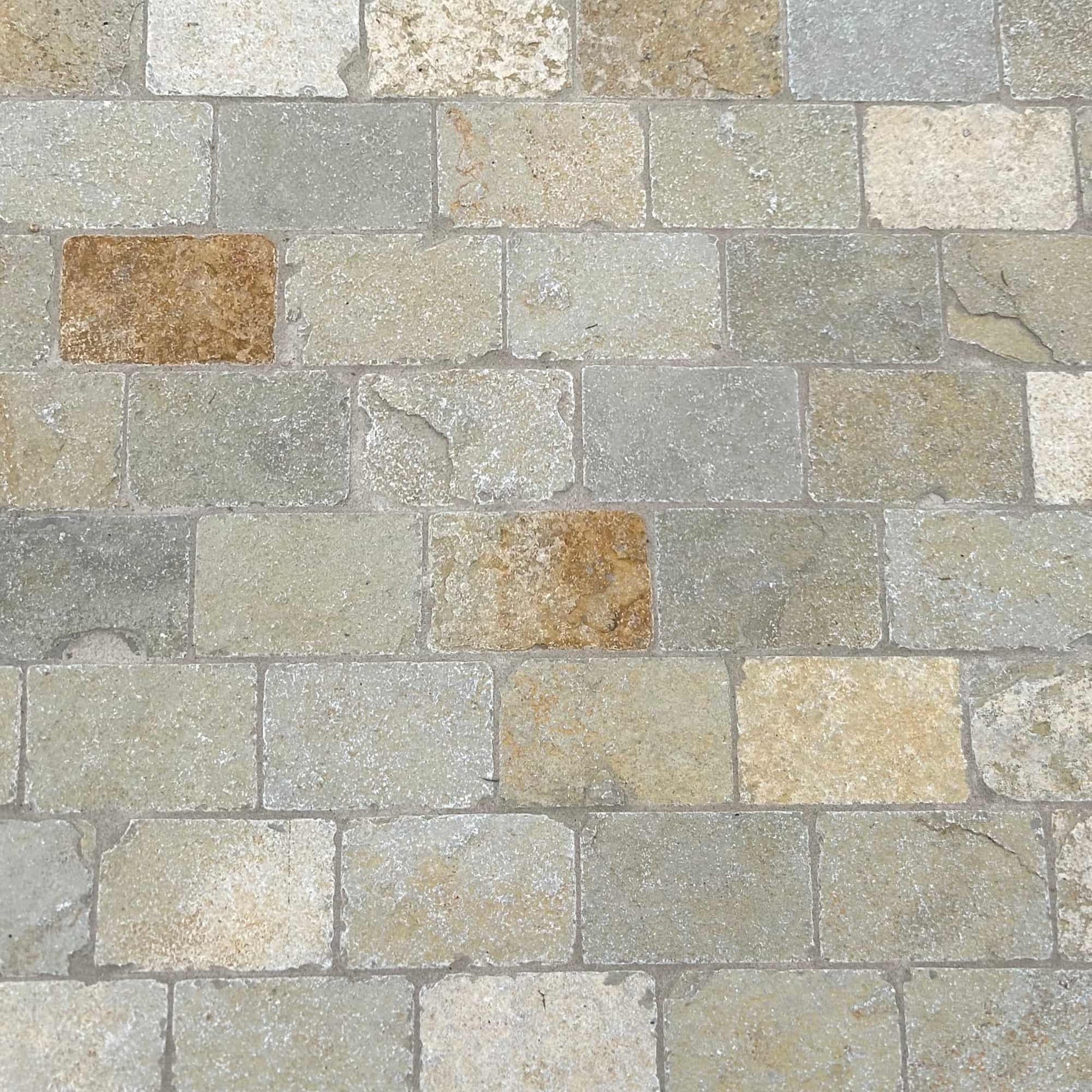 Pavé en pierre calcaire LIMA BEIGE Minéral pierre naturelle