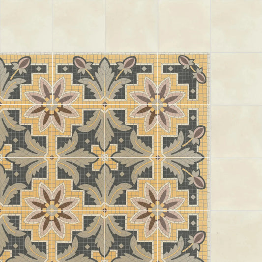 Fliese im Vintage-Zementfliesen-Look OCTAVIE – Minéral Naturstein