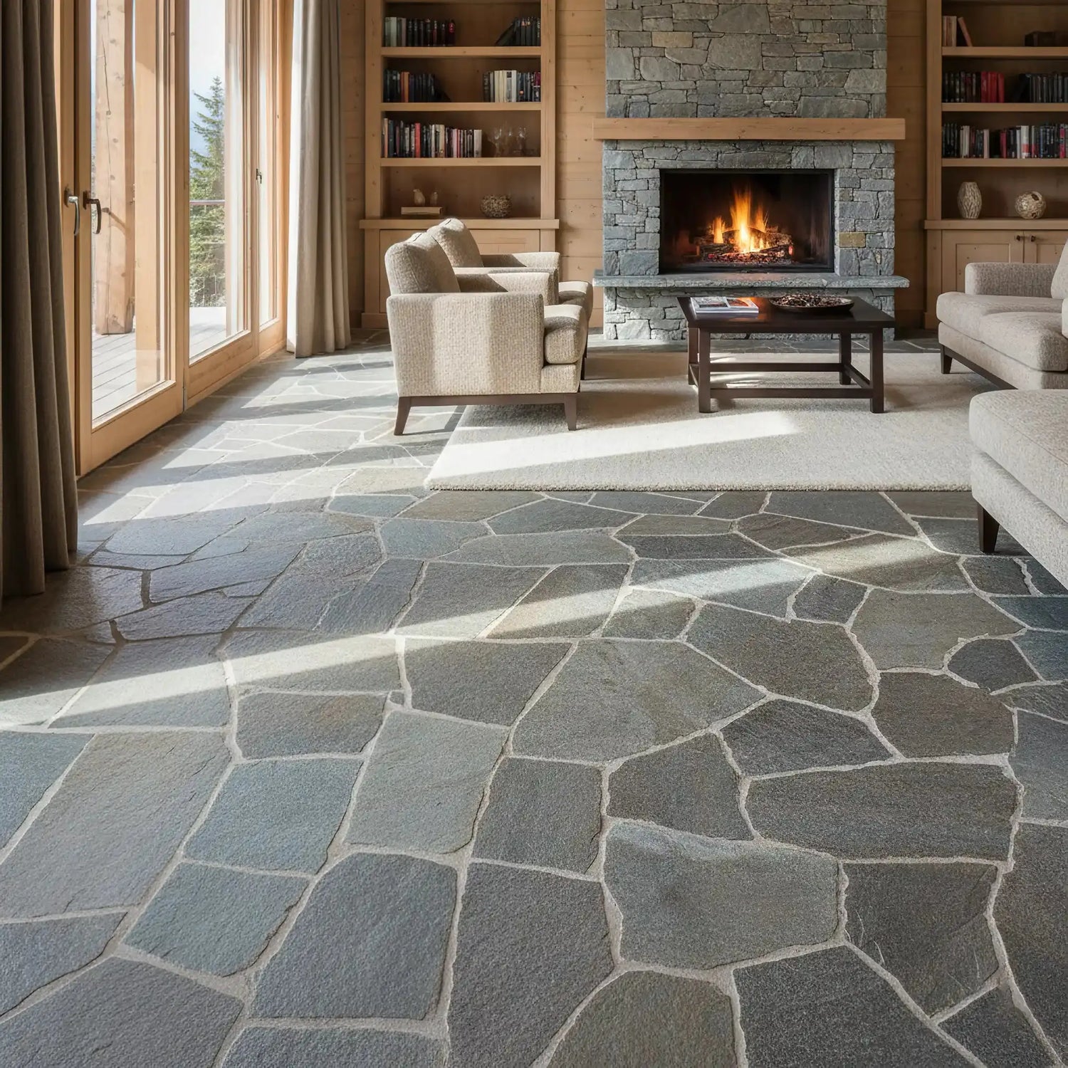 Polygonalplatte QUARTZITE LUZERNE Minéral Naturstein