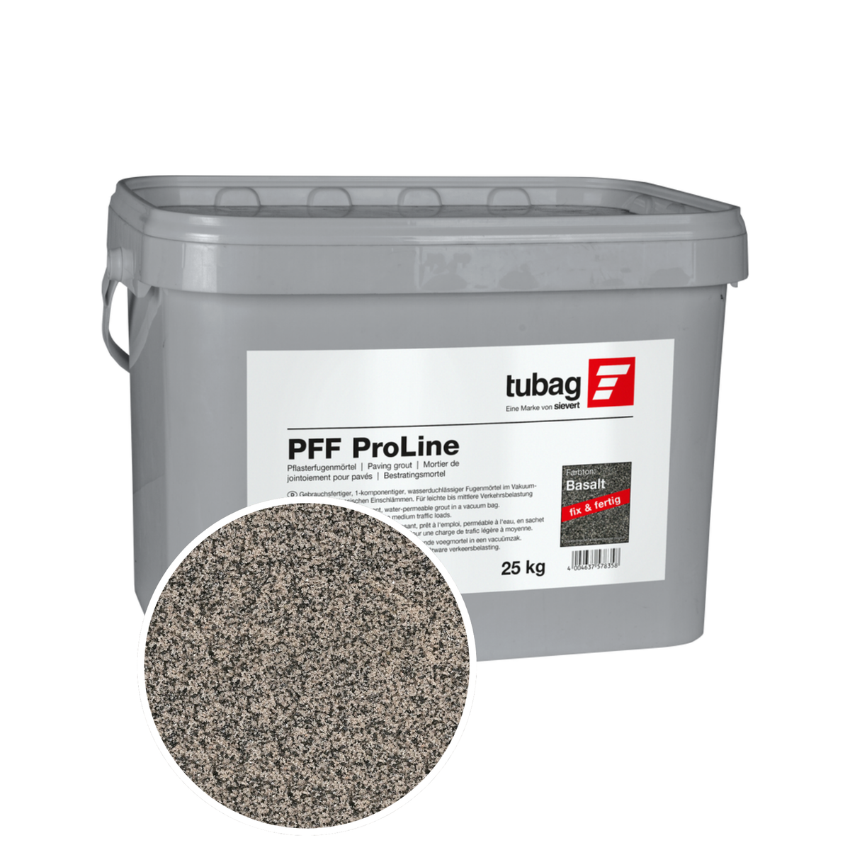 Permeable resin jointing compound for pavers (pedestrians & light vehicles) – Tubag PFF Proline – Minéral Pierre Naturelle