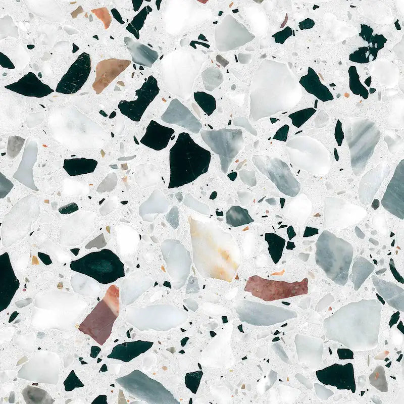 Terrazzo WHITE geschliffen