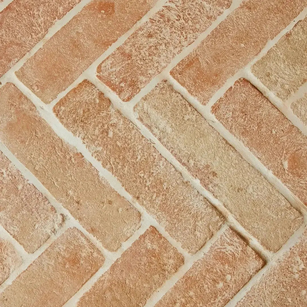 Parement TERRE CUITE 30x8 cm - Brique artisanale pleine masse Minéral pierre naturelle