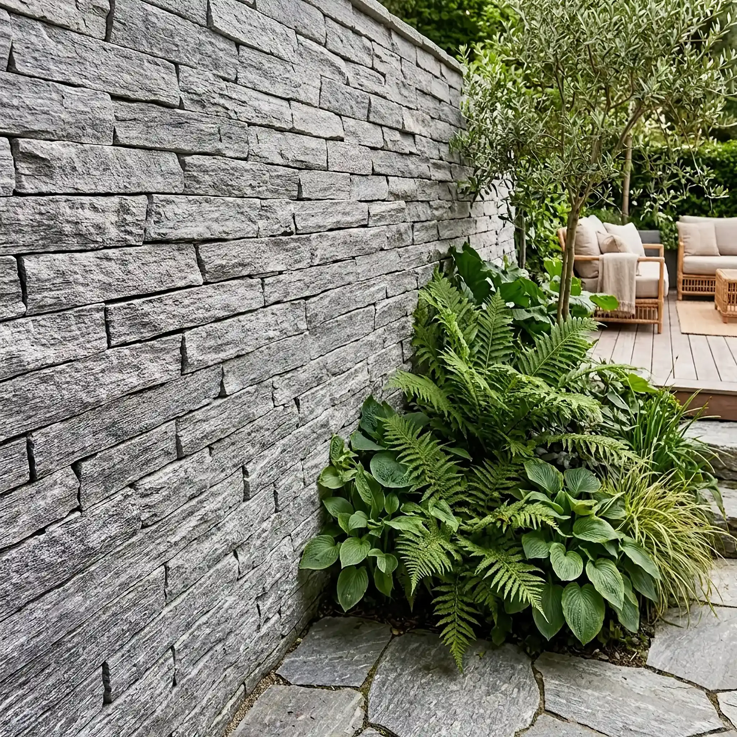 Mauersteine Gneiss ALPINA WHITE - Kleines format