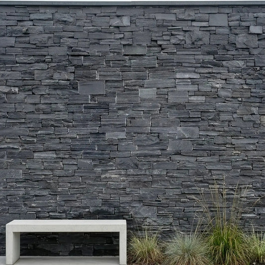 Parement en ARDOISE - Préassemblé + Angles Minéral pierre naturelle