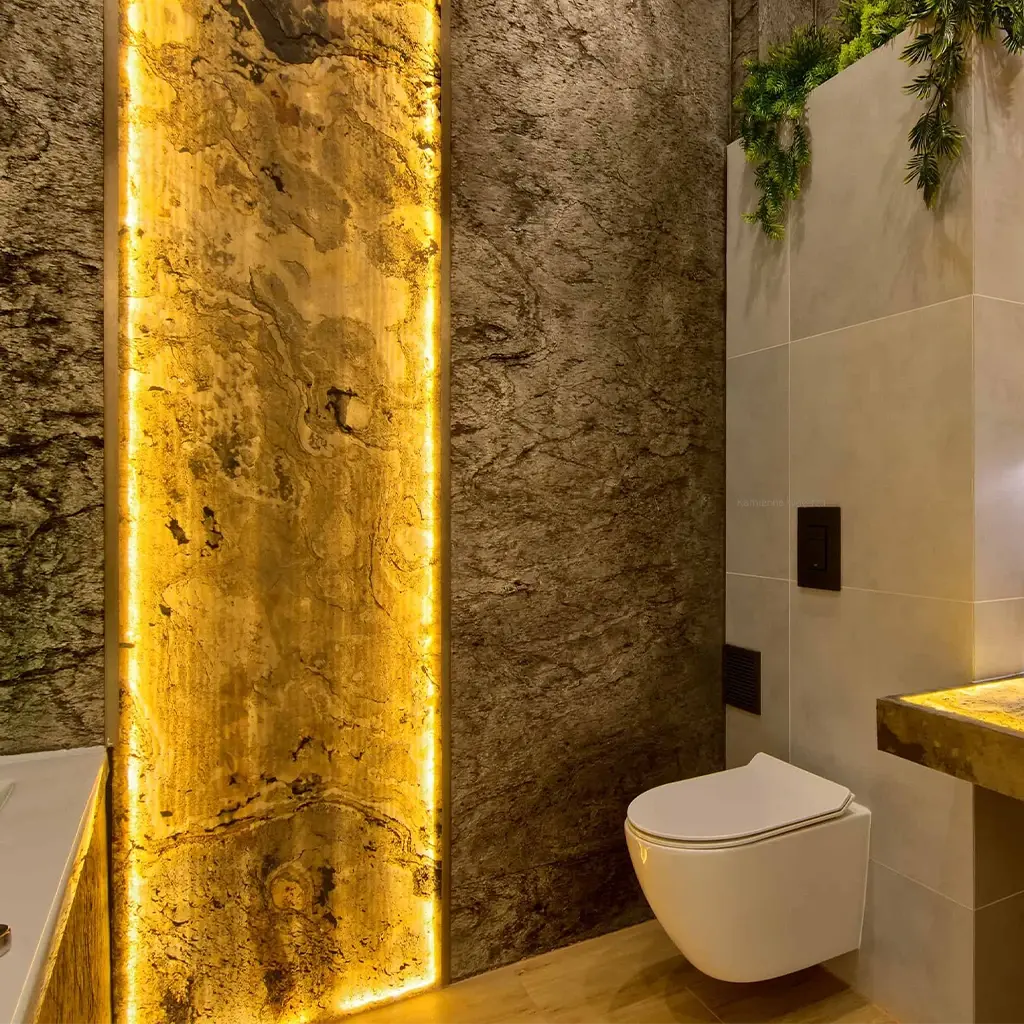 Feuille de pierre naturelle AUTUMN translucide Minéral pierre naturelle