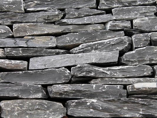 Trockenmauersteine  SCHIEFER AZUL BLACK SLATE