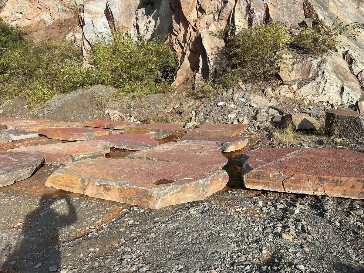 Marche naturelle brute en SCHISTE COLORE DES ARDENNES Minéral pierre naturelle