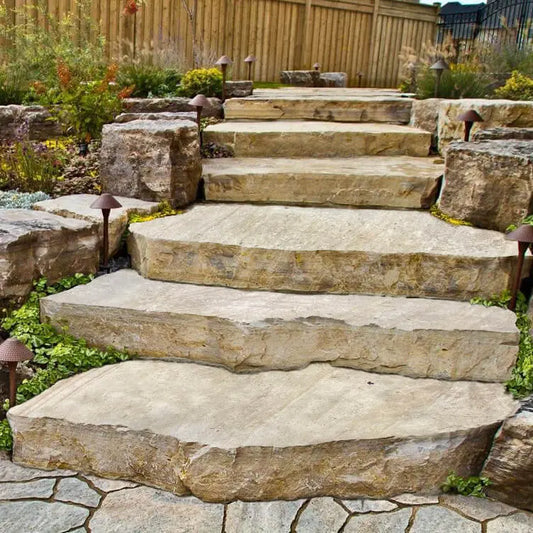 Marche naturelle en pierre CALCAIRE MIX - Minéral Pierre Naturelle