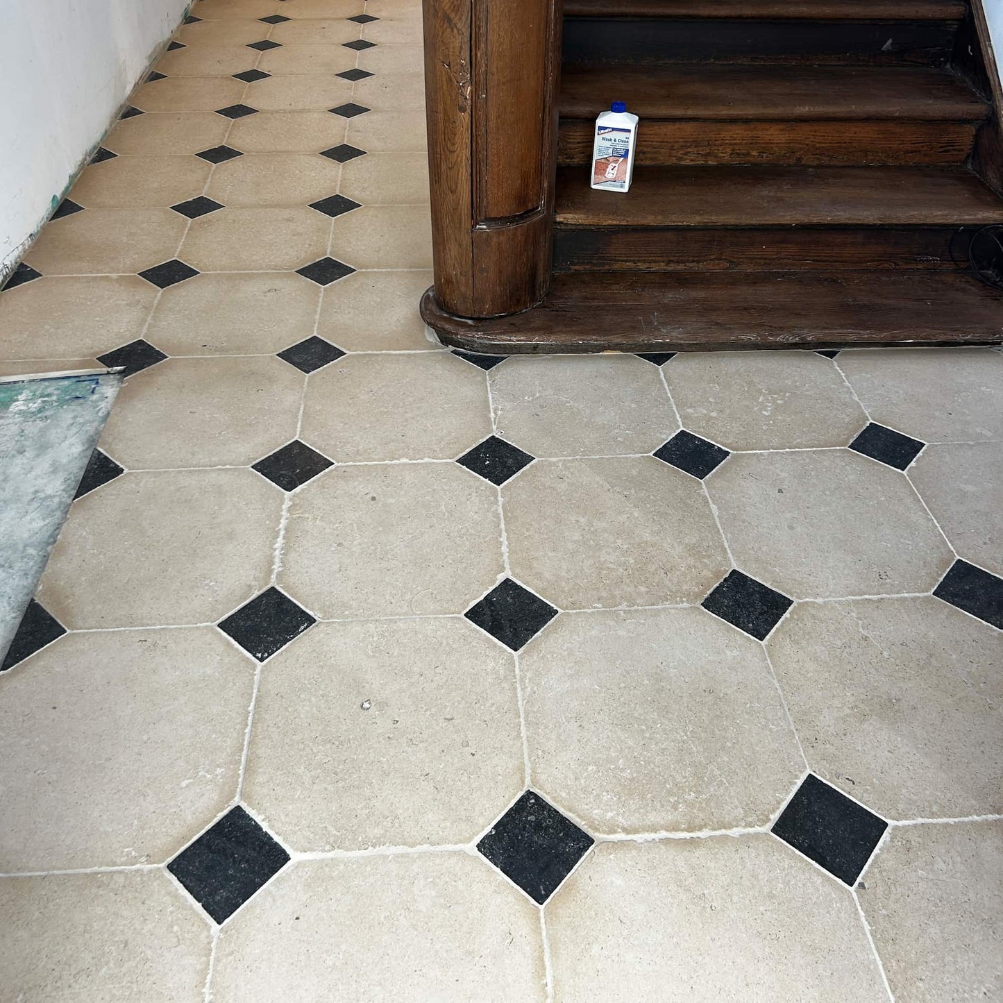 Dallage à cabochon PIERRE CALCAIRE & PIERRE BLEUE - Minéral Pierre Naturelle