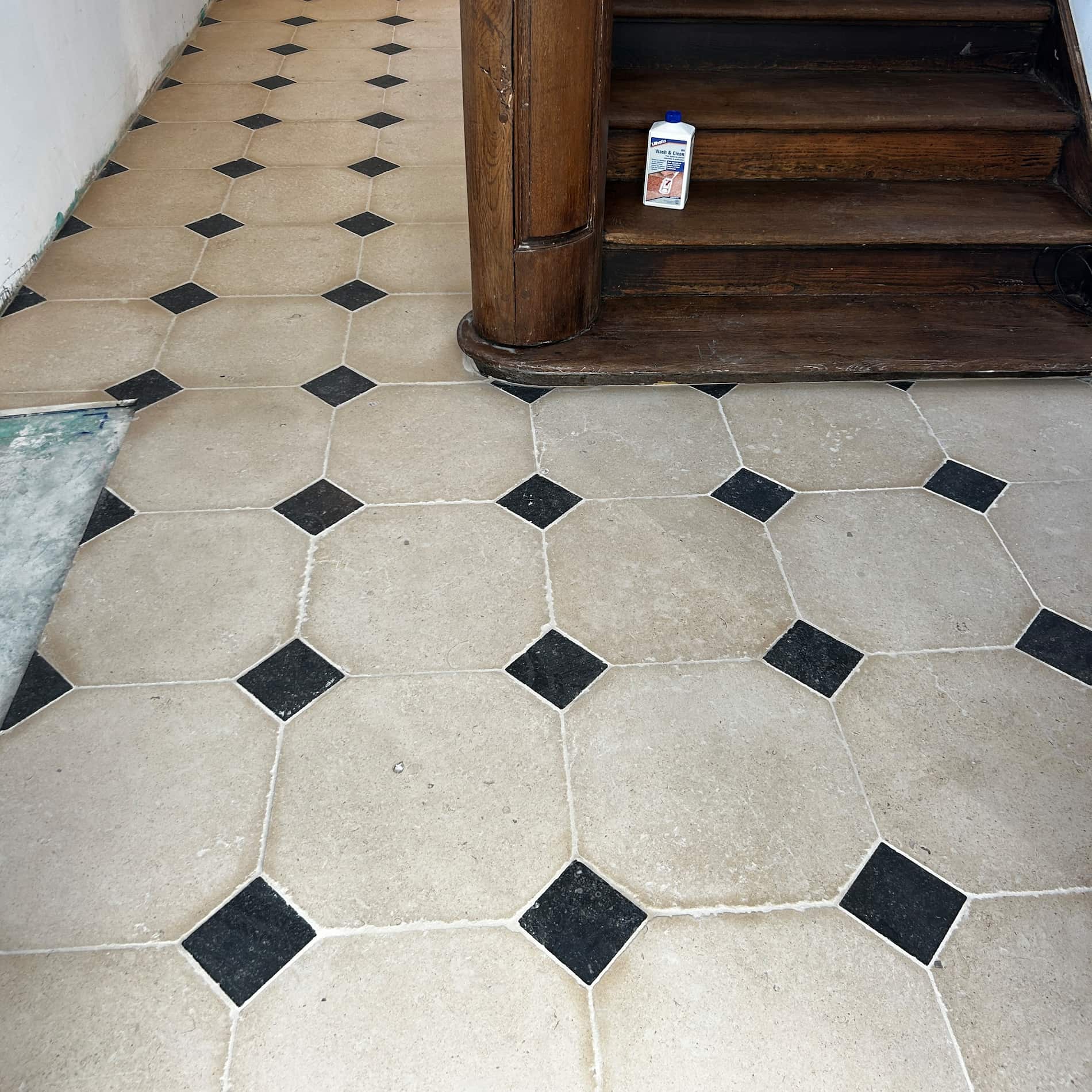 Dallage à cabochon PIERRE CALCAIRE & PIERRE BLEUE - Minéral Pierre Naturelle