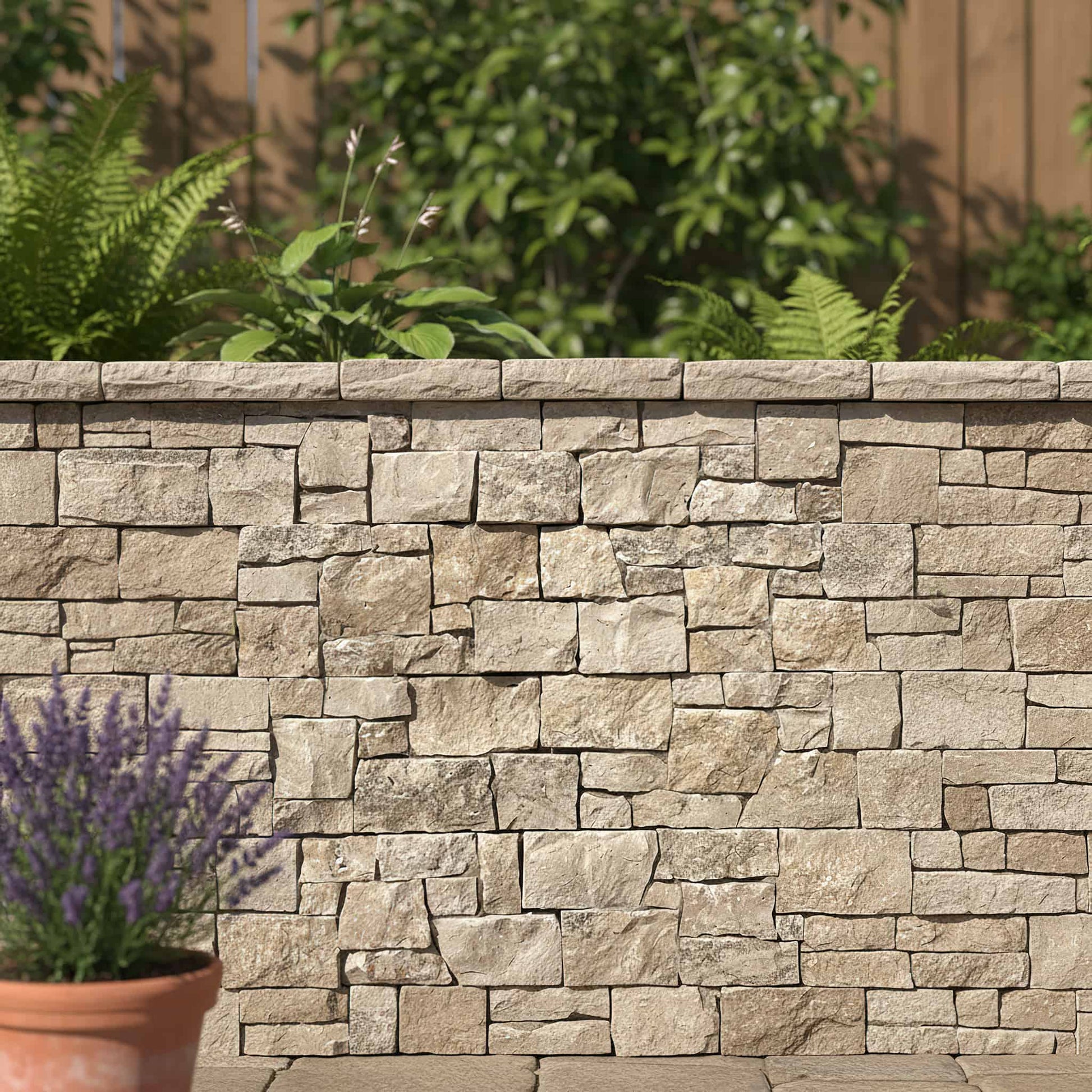 Verblendstein ROCKLINE Kalkstein BEIGE - Préassemblé Minéral Naturstein
