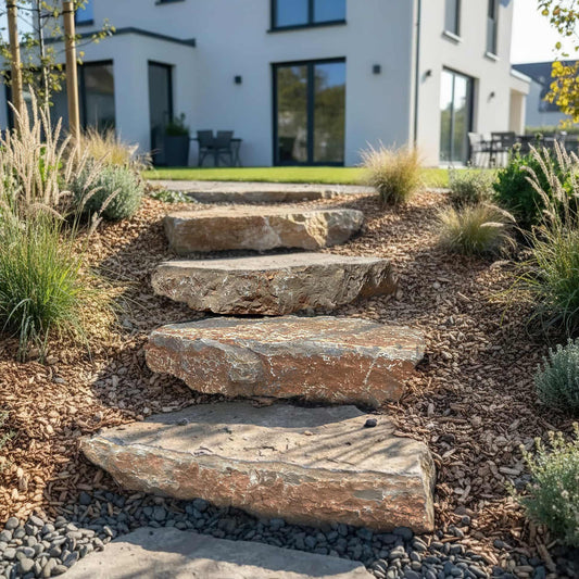 Marche naturelle en CALCAIRE DE VIGNES Minéral pierre naturelle