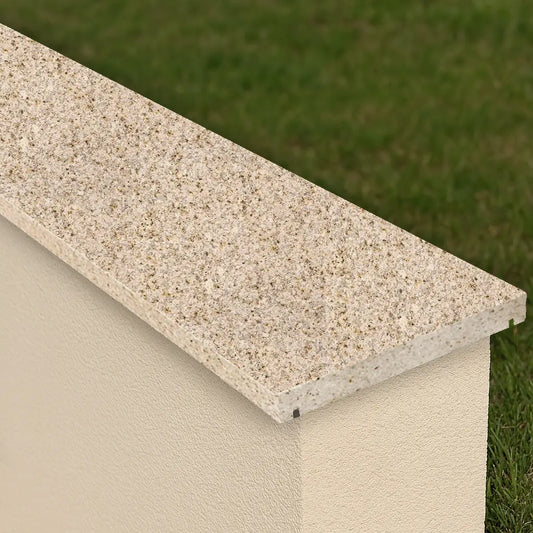 Couvre mur en granit JAUNE SAVANE - Minéral Pierre Naturelle