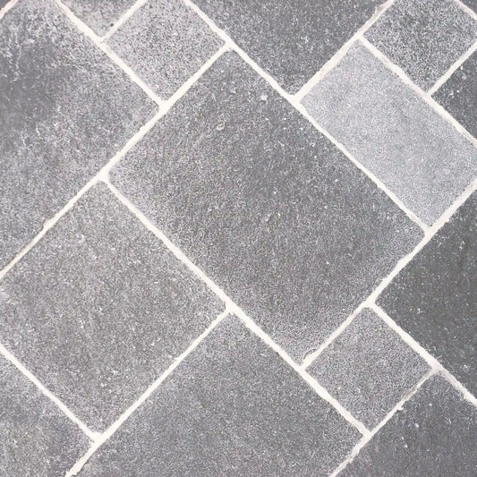 Dallage en pierre calcaire LIMA GRIS Bords bruts Minéral pierre naturelle