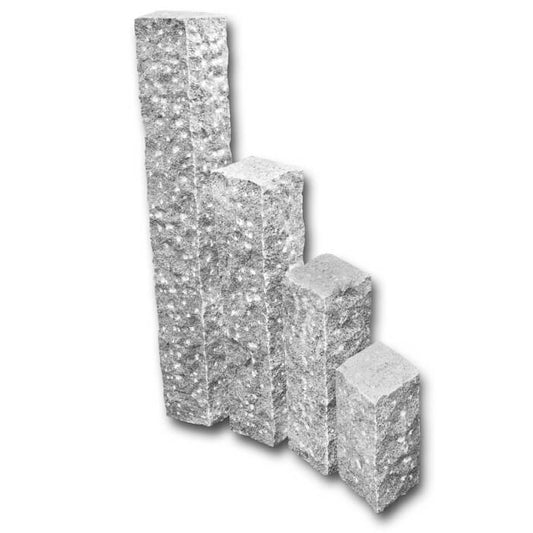 Palisade Granit SILVERSAND gespitzt