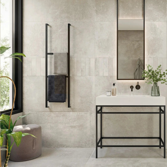 TOWN CREAM Fliesen in Betonoptik – 120 x 60 cm