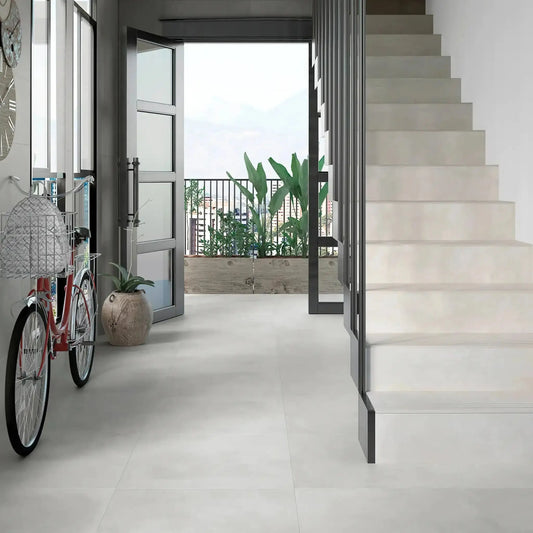 Fliese in Betonoptik IVORY – 60 x 60 cm – Minéral Naturstein