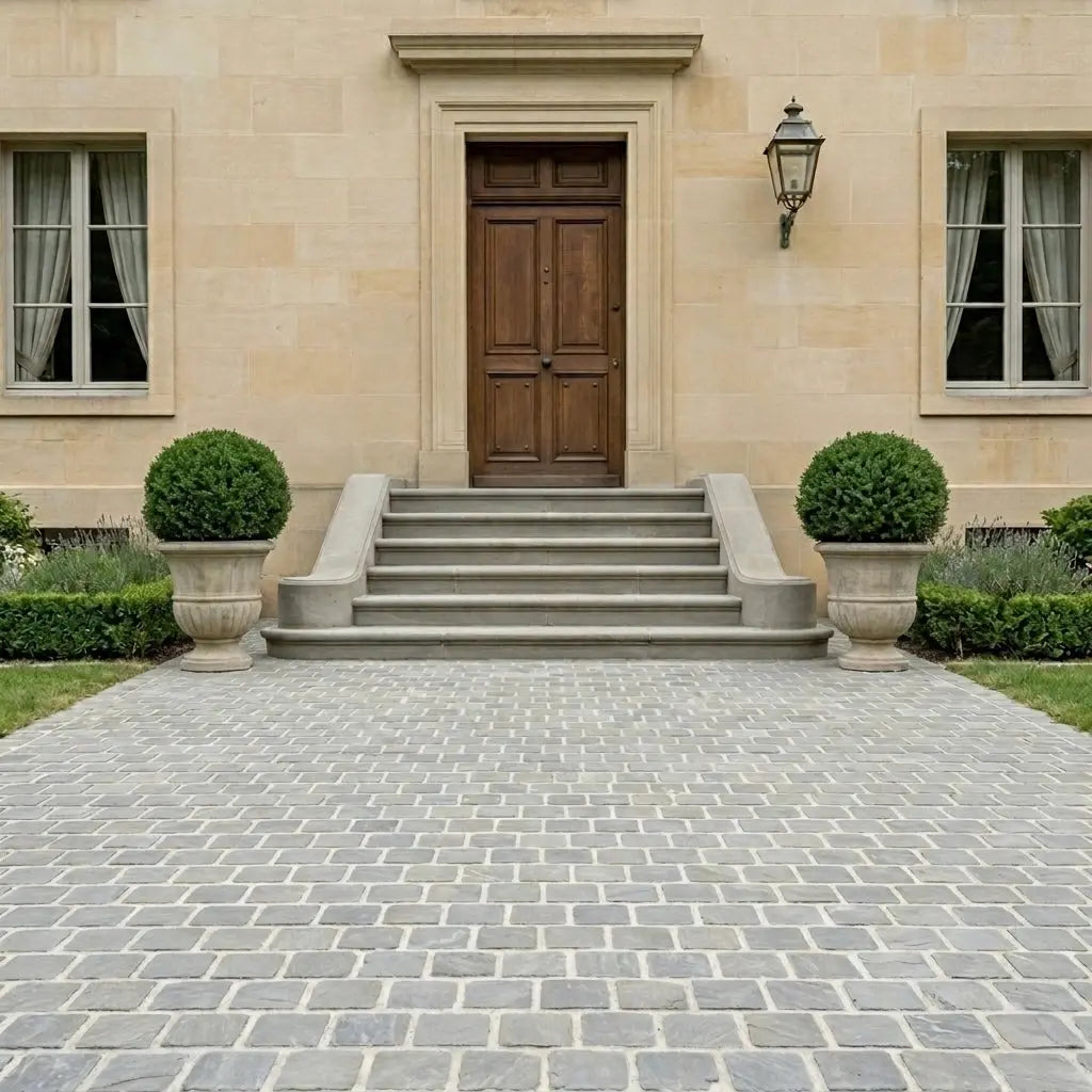 Pavé en grès KANDLA GREY Minéral pierre naturelle