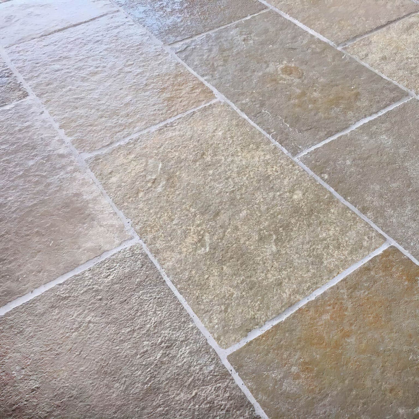 Bodenplatte KALKSTEIN LIMA BEIGE raue kanten