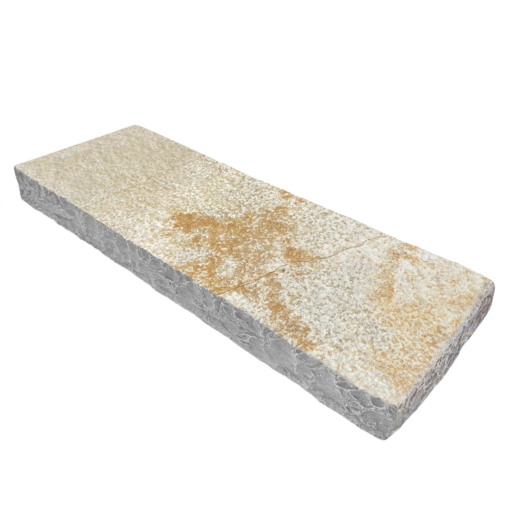 Marche bloc en pierre calcaire LIMA BEIGE Minéral pierre naturelle