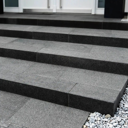 Blockstufe Basalt SUPER BLACK Minéral Naturstein
