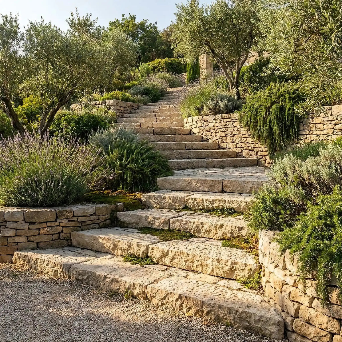 Marche bloc brut en pierre calcaire SINAI PEARL broché Minéral pierre naturelle