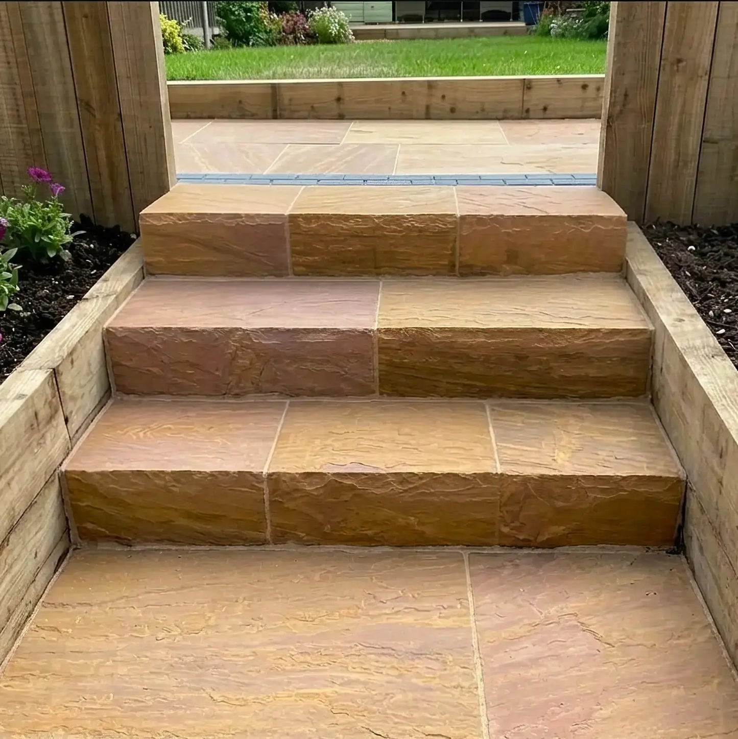 Blockstufe Sandstein DORATO Minéral Naturstein