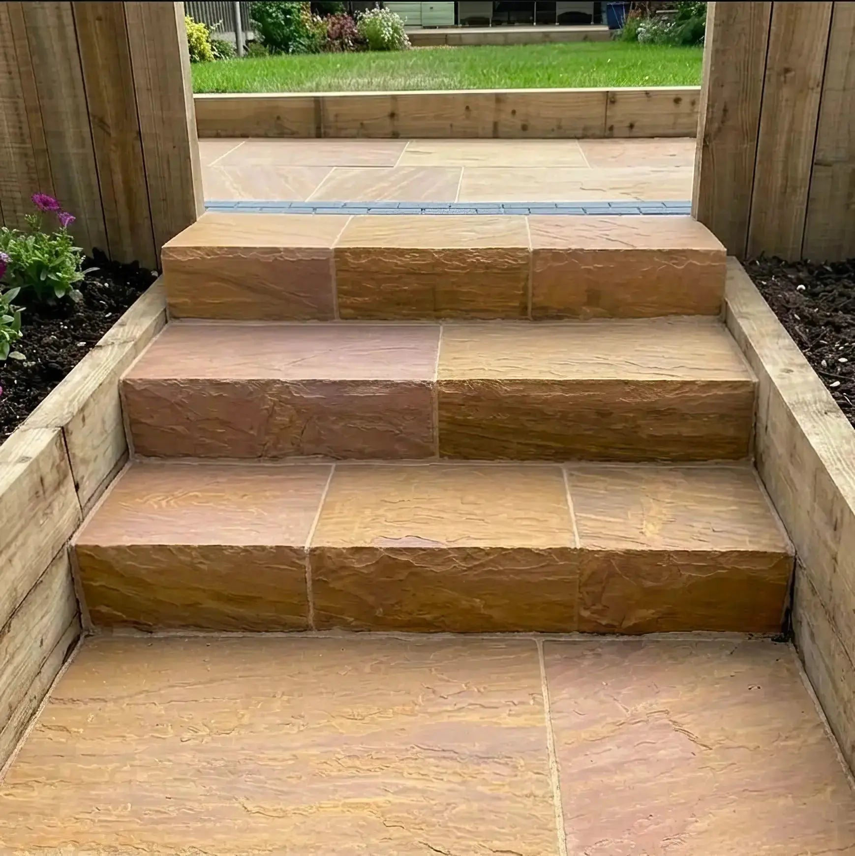 Blockstufe Sandstein DORATO Minéral Naturstein