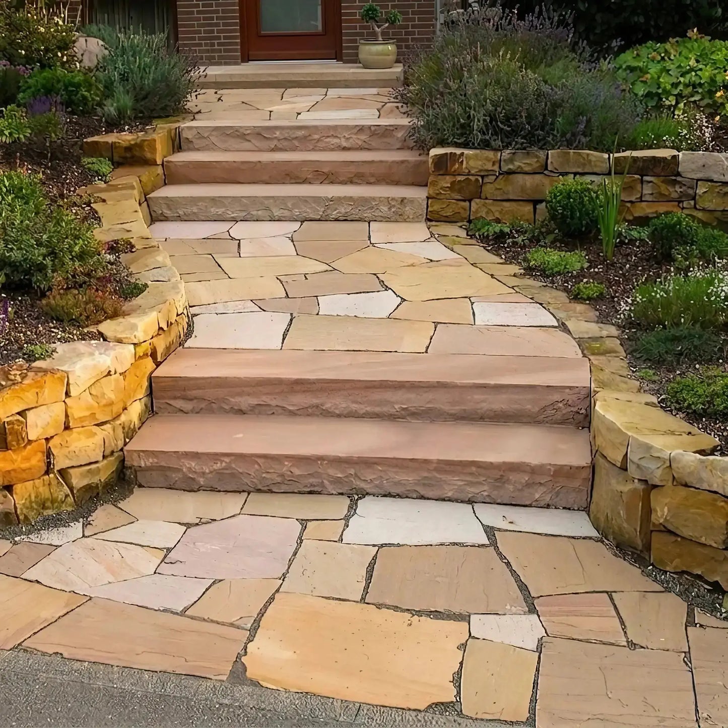 Blockstufe Sandstein DORATO Minéral Naturstein