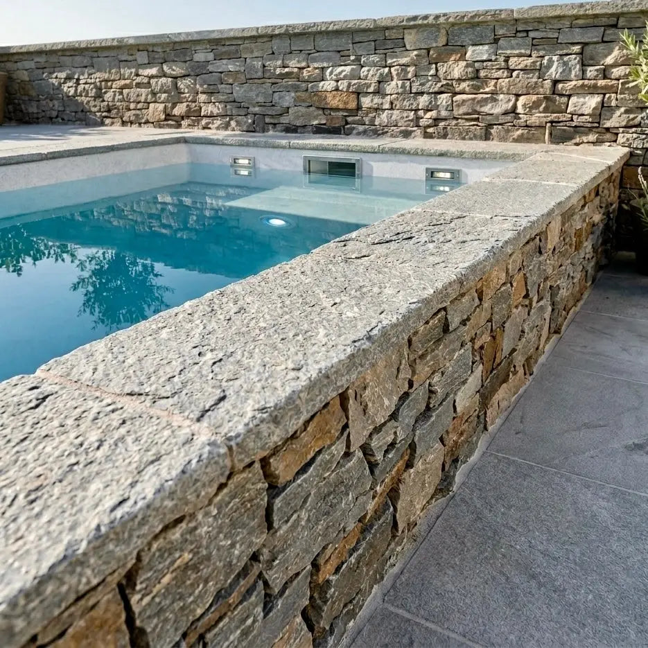 Margelle en quartzite ADRIATICO Minéral pierre naturelle