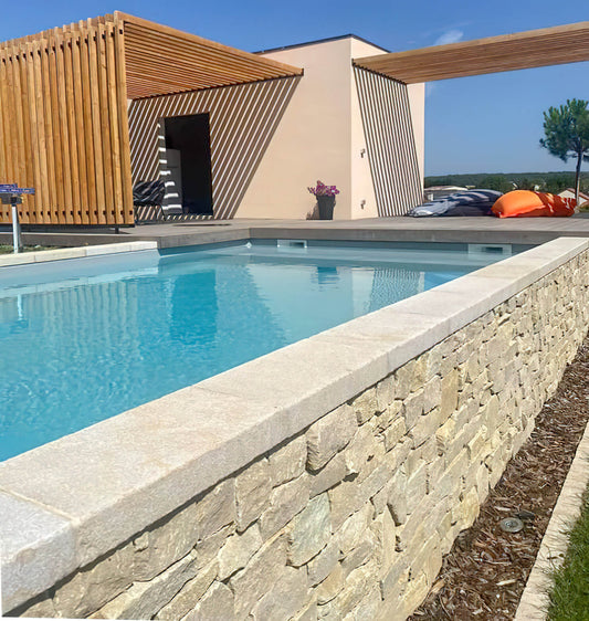 Poolrandplatte Kalkstein ALMENDRA