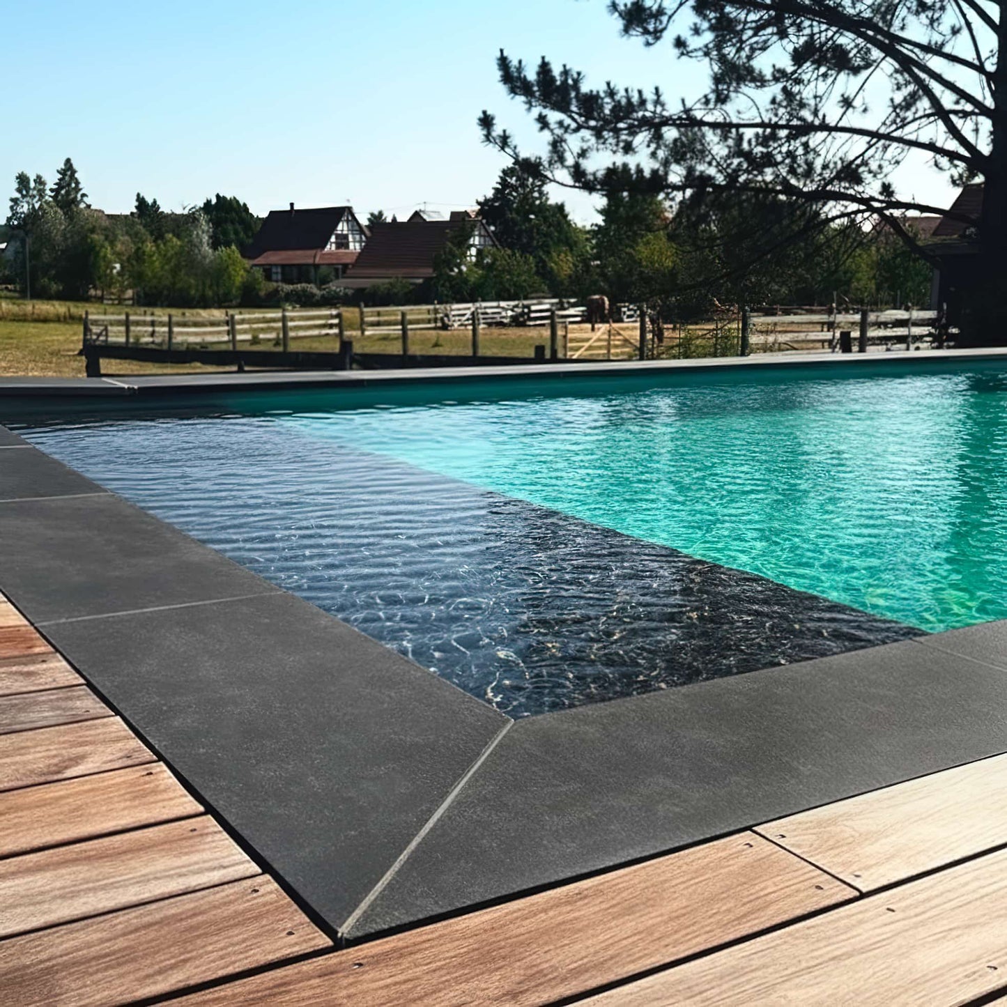 Margelle Basalt SUPER BLACK Minéral Naturstein