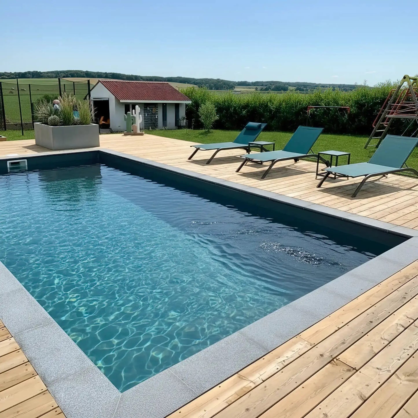 Poolumrandung Granit KURU DARK Minéral Naturstein