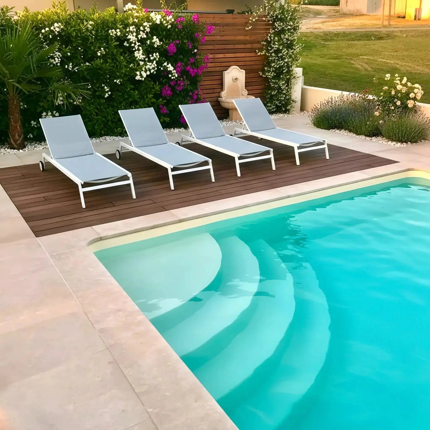 Poolumrandung Kalkstein SINAI PEARL - Bords droits Minéral Naturstein