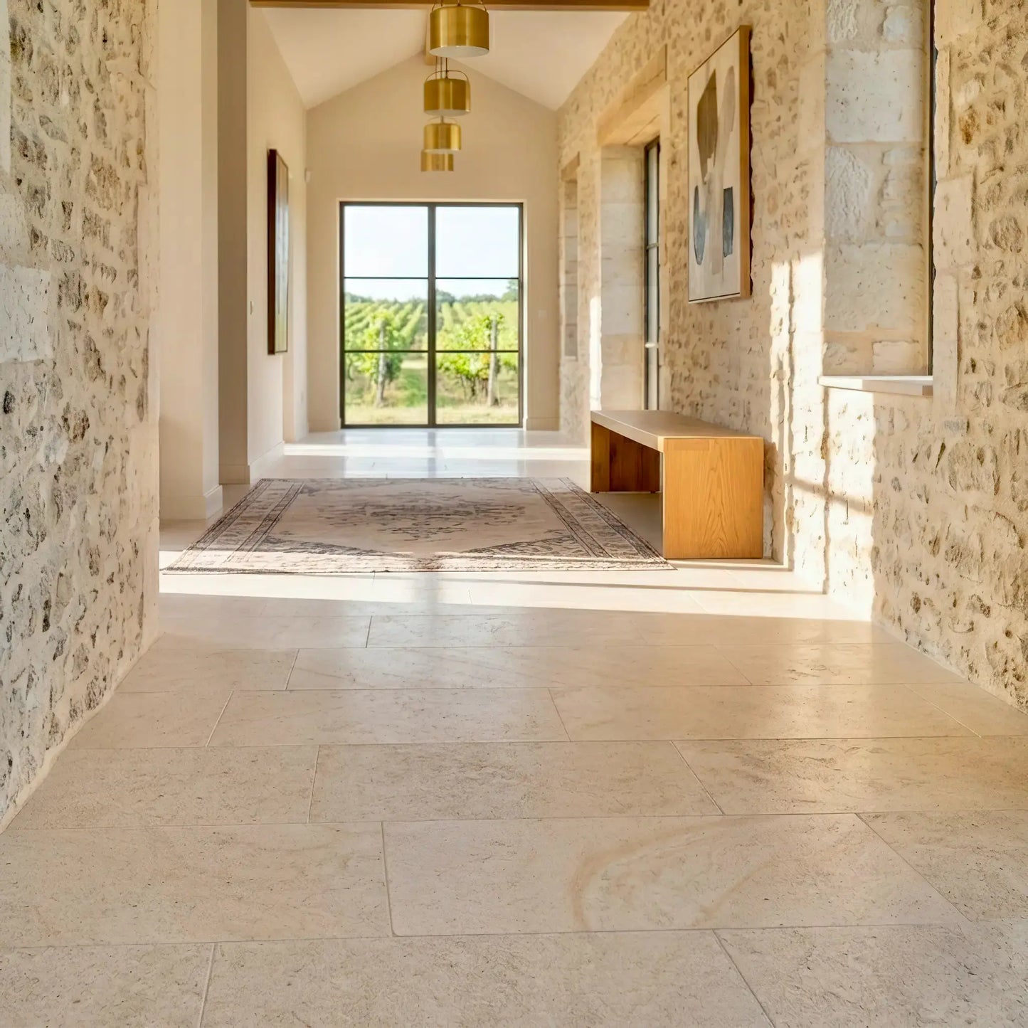 Bodenplatte Bourgogne SEMOND BEIGE Minéral Naturstein