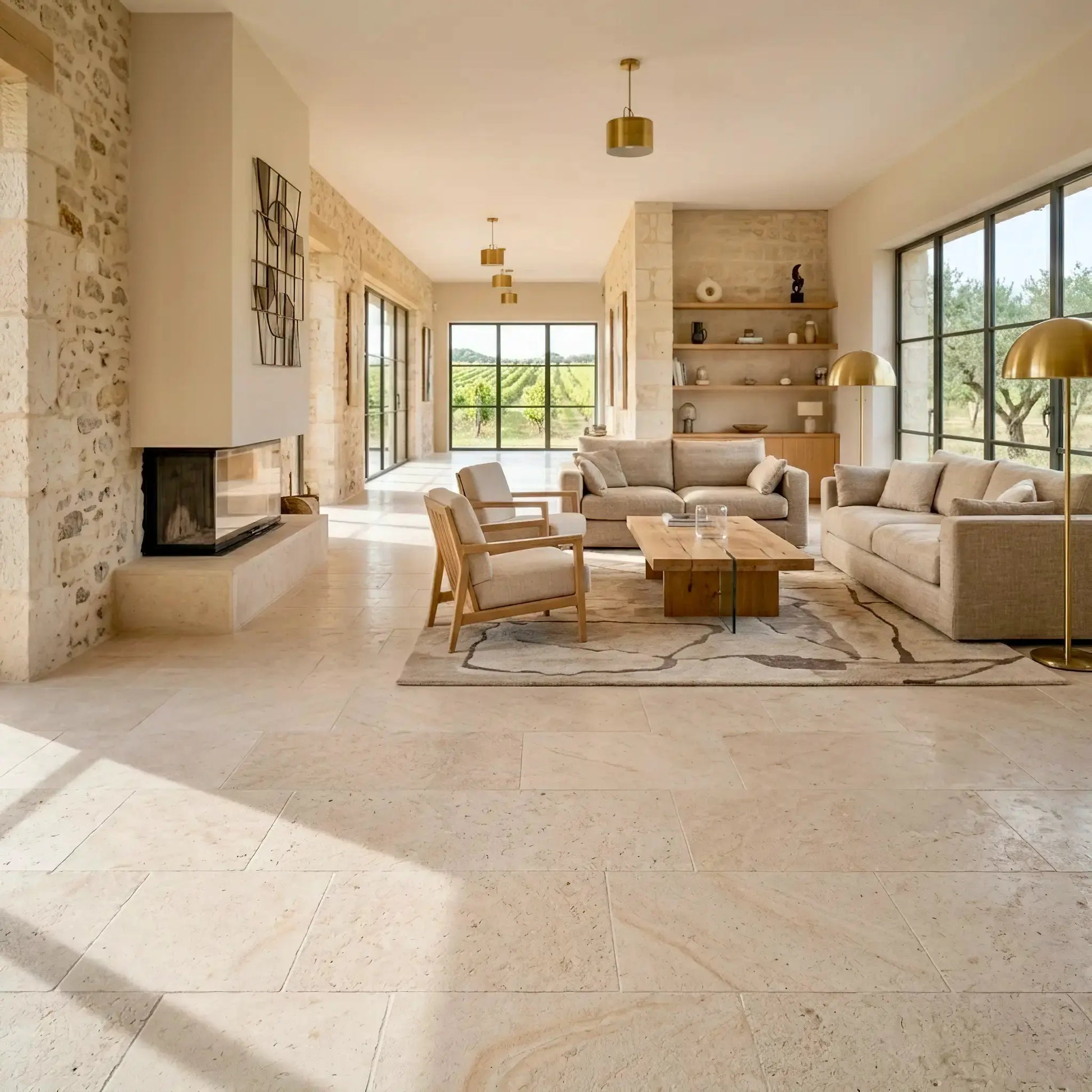 Bodenplatte Bourgogne SEMOND BEIGE Minéral Naturstein