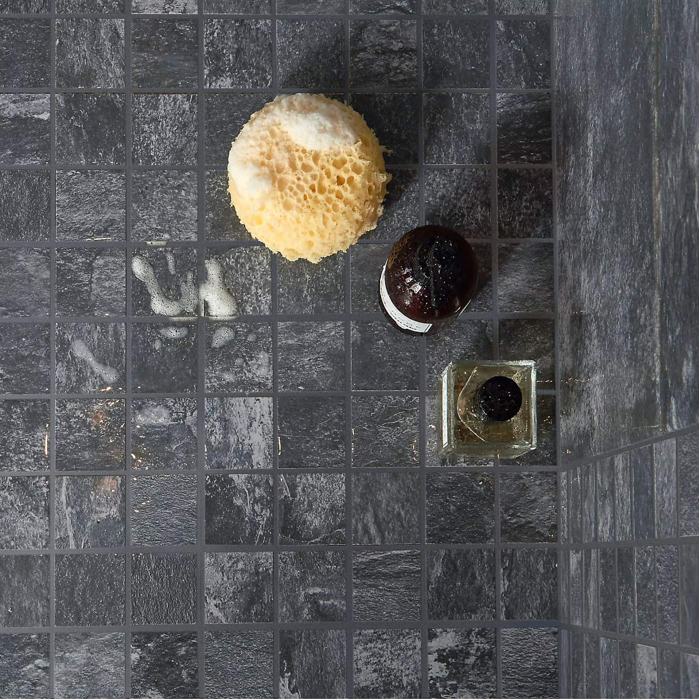 Mosaïque en QUARTZITE TITANE - 4,8x4,8 cm