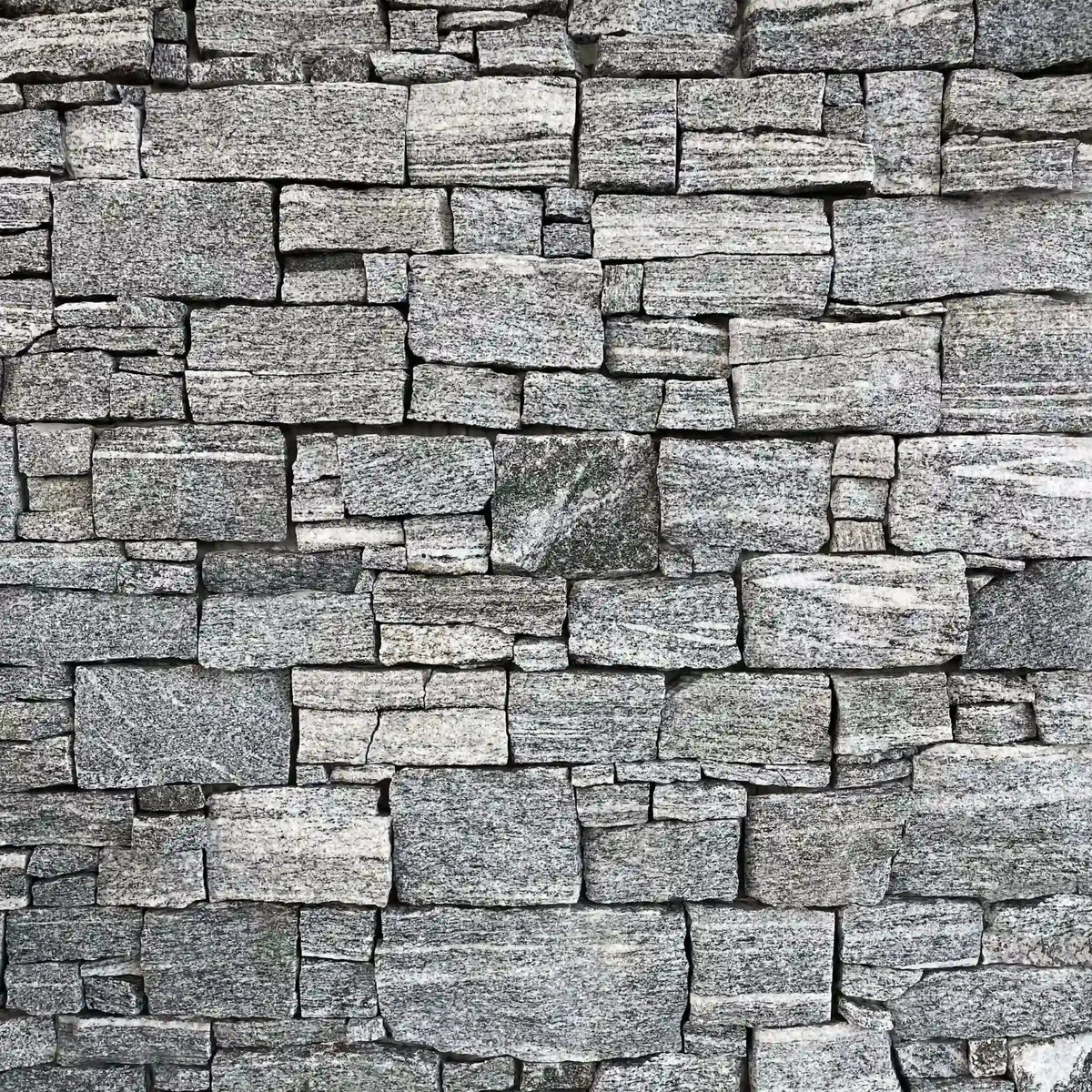 Parement en granit MOUNTAIN GREY - Préassemblé + Angles Minéral pierre naturelle