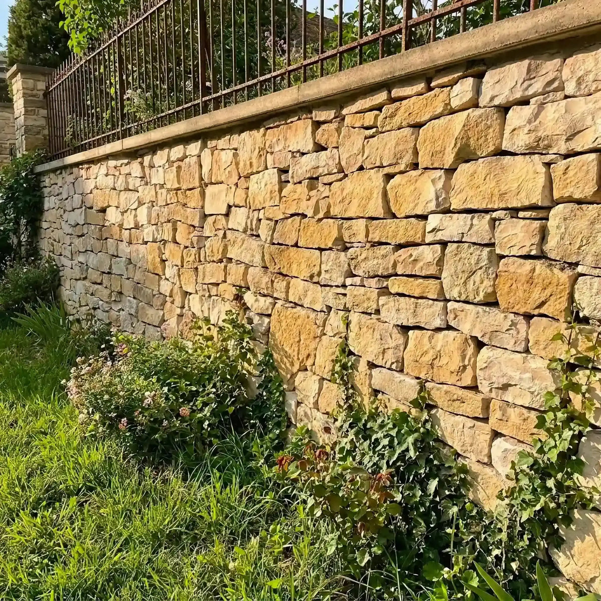 Parement en pierre de Bourgogne MUREUSE DE L'YONNE + Angles Minéral pierre naturelle